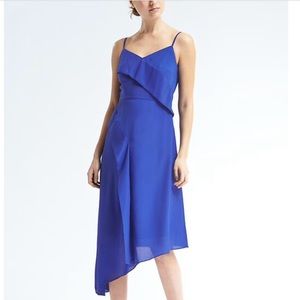 Strappy Asymmetrical Foldover Dress